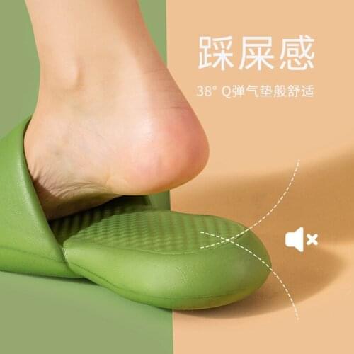 Slipper female home bathroom slippers couple mute home super thick slippers mens shoes home slippers designer slippers