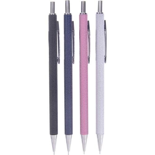 1pc 0.5mm Iron Metal Mechanical Pencil Drawing Stationery Creative Press Automatic Pen For Student Writing Drawing Office School