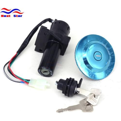 Motorcycle Ignition Switch Lock Set Gas Tank Cap Key Seat For YAMAHA YBR125 YBR 125 2005 2006 2007 2008 2009 2005-2009