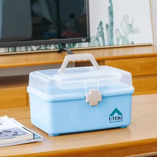 Medicine box, portable medicine box, household large-capacity emergency medicine storage box, large first-aid box