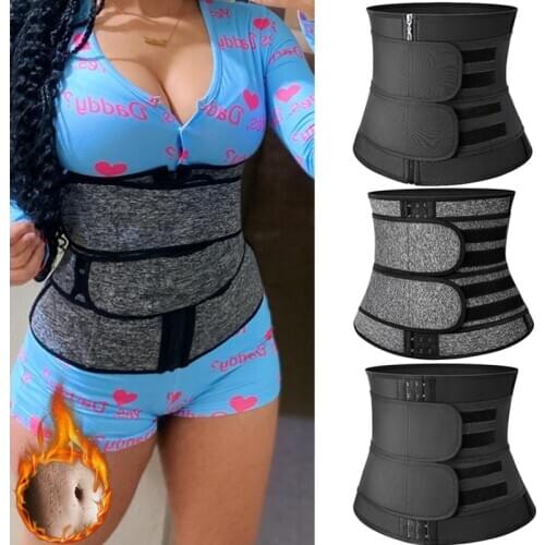 Steel Boned Waist Trainer Women Belly Shaping Trimmer Belt Neoprene Body Shaper Tummy Sweat Shapewear Slimming Sheath Corset