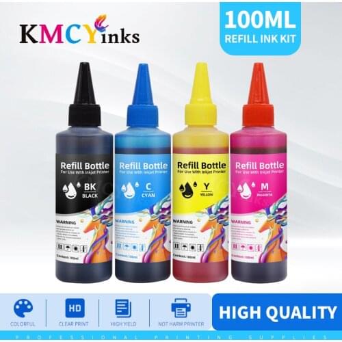 KMCYinks Dye Ink Refill Kit for Canon PGI470 CLI471 PGI570 CLI571 PGI480 CLI481 PGI580 CLI581 PGI1400 PGI1500 Printer Ink