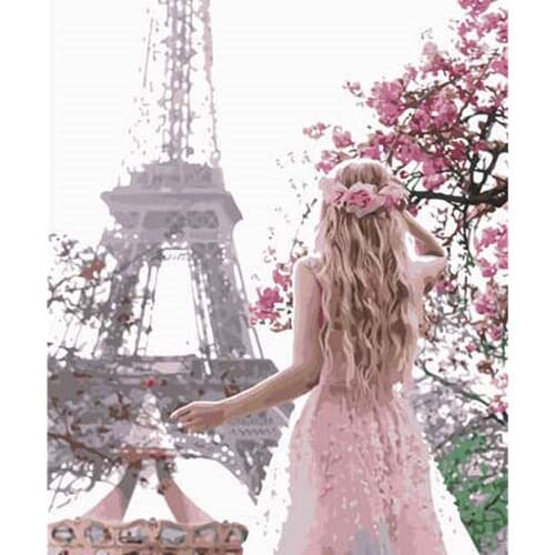 Outskirt Foto Olieverfschilderij Van Nummers Set Gift Paint By Number CanvasGift Home Decor Modern Wall Art Picture 40X50Cm