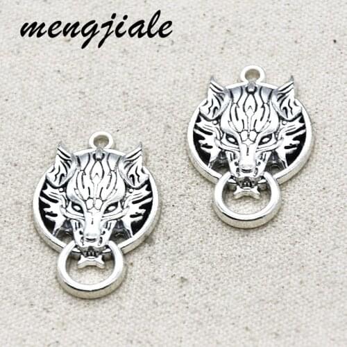 2pcs Wholesale Metal Alloy Lion Connector Charms pendant For Handmade Decoration Vintage DIY Jewelry Making Findings