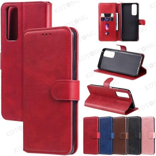 Original Flip Leather Phone Case For VIVO IQOO U1 NEO U3 5G U3X U10 U20 V11i V11 V17 S1 Z3 Z3i Solid Color Cases Cover Shell