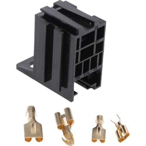 12V 4 Pin 30 Amp Automotive Relay Socket Holder Mounting Base with Terminals