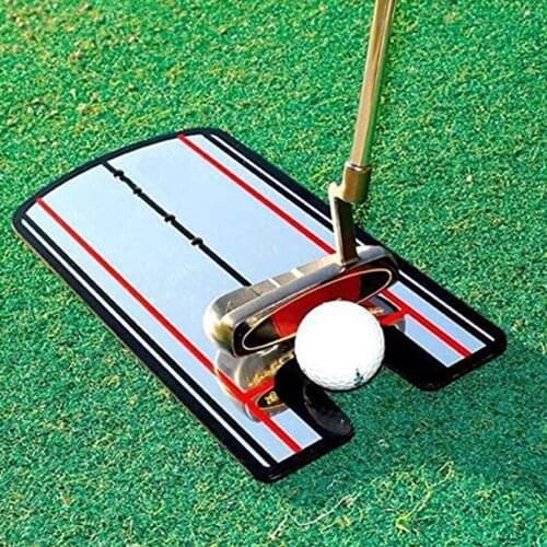 Golf Alignment Putting Mirror - Portable Putting Training Aid Putting Alignment