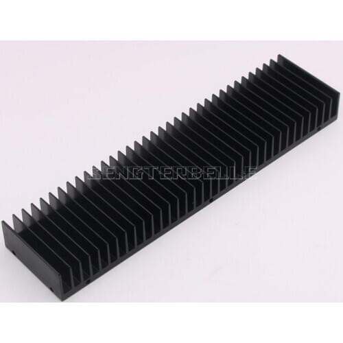 1pcs All Aluminum E type Heatsink For Power Amplifier Audio DIY Radiator Radiating Plate 246*60*25MM
