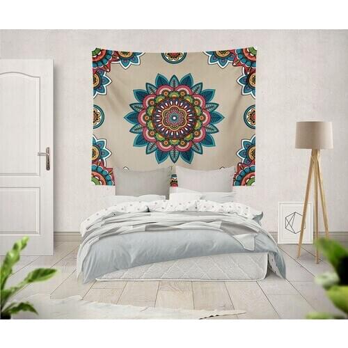 Rainbow Mandala Sun Wall Cloth 150*130 cm