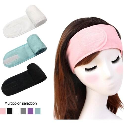 Cosmetic Wrap Tiara Turban Face Wash Adjustable Yoga Women Toweling Bath Hairband Makeup Headbands SPA Salon Accessories