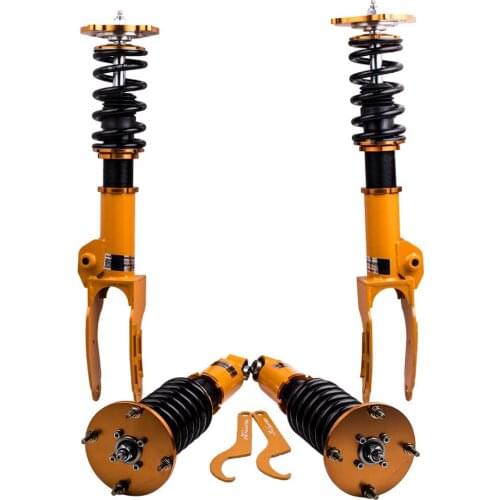 24 WaysAdjustable Damper Coilovers Shock Absorbers for Porsche Cayenne Base Sport Utility 4D 3.2L 04-06