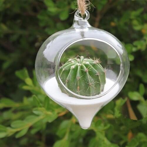 Gardening Tool Accessories Flower Hanging Vase Glass Planter Plant Terrarium Container Home Wedding Decor Gardening Supplies