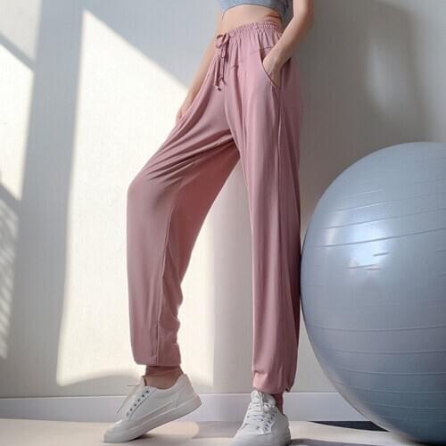 Yoga Pants High Waist Woman Baggy Pants Sports Outfit Gym Fitness Clothing Elephant Leg Wide Loose Trousers Workout Sportswear