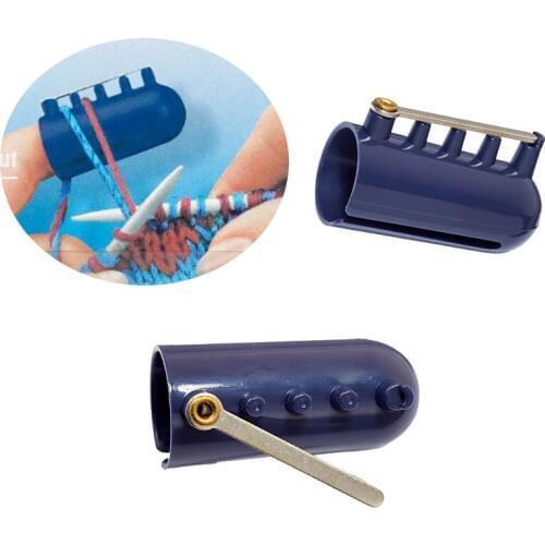 1 Pc Knitting Needle Thimble Braided Knuckle Jacquard Assistant Tool Sewing Accessories Knitting Accessories