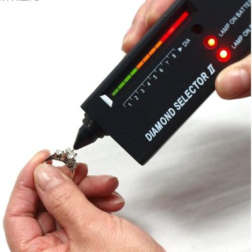 LED Diamond Indicator Tester Professional High Accuracy LED Diamond Tester Jewelry Gem Selector Test Pen Tool