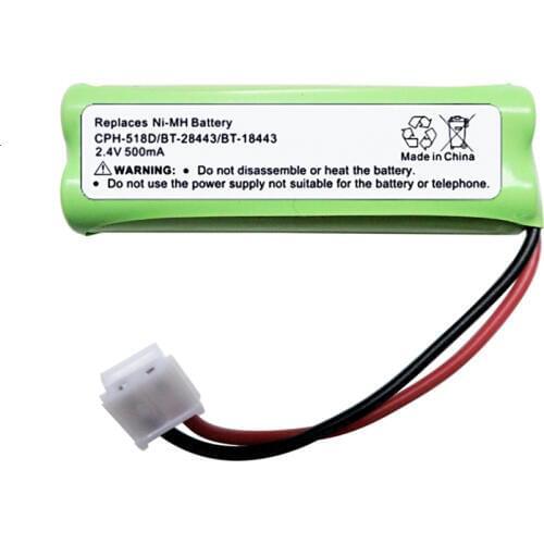 Teranty 2.4v 500mAh High Efficiency Low-energy Replaces Ni-MH Rechargeable Rechargeable Battery for CPH-518D/BT-28443/BT-18443