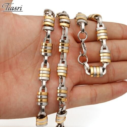 Tiasri Now Fashion Men Women Necklace on the Neck High Quality Stainless Steel Jewelry Accessories Steampunk Style Friend Gift 9