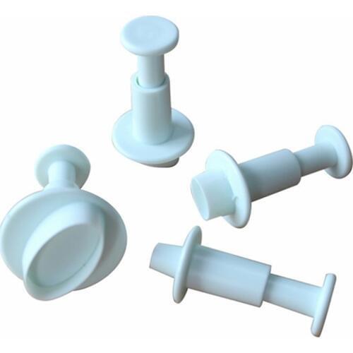 Topnew 4pcs/set Oval Cookie Plunger Cutter Cookie Cutters Embossing Fondant Chocolate Mold E548