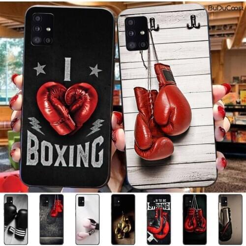 Chenel Boxing Gloves Painted Luxury TPUPhone Case For Samsung Galaxy A21S A01 A11 A31 A81 A10 A20E A30 A40 A50 A70 A80 A71 A51