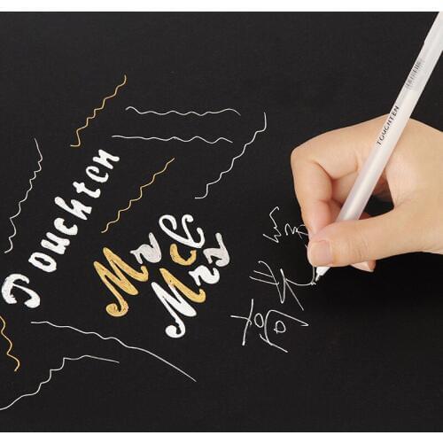 1pcs Gold White Silver Whiteboard Marker Kawaii 0.8mm Drawing Graffiti Art Liner Pen School White Boards Marker Stationery