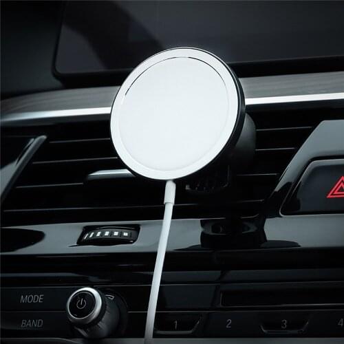Car Magnetic Wireless Charger with Bracket Stand Holder Support Mount for iPhone 12 Phone Accessories