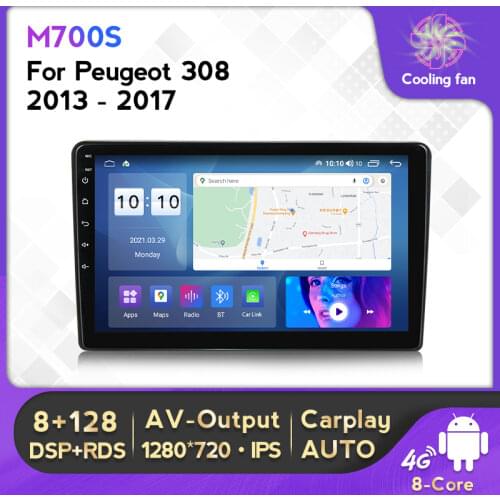 Android 11 8 Core 9“ IPS Screen Car Radio Stereo Receiver For Peugeot 308 T9 308S 2013 - 2017 Multimedia Player Carplay+Auto