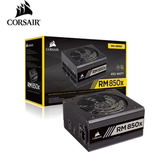 New PSU For Corsair Brand ATX Full Module 80plus Gold Silent Power Supply 850W Power Supply RM850x