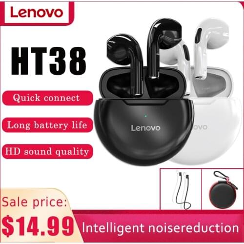 Lenovo LivePods HT38 TWS Bluetooth headset mini wireless in-ear, suitable for iPhone Xiaomi sports waterproof 9D stereo headset