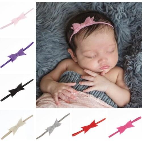 Cute Toddler Non-woven Fabric Bow Headband Baby Girls Bowknot Hair Band Infant Headwear Kids Accessories Birthday Gifts
