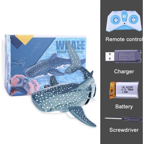 Electric Remote Control Whale Water Toy High Simulation Dolphin for Swimming Pool Bathroom Boat Toys for Boys and Girls