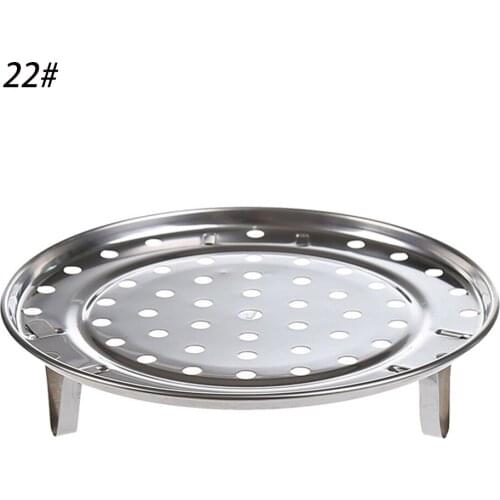 Stainless Steel Cooking Tool Durable 3 Types Round Steamer Rack Kitchen Supplies Steaming Stand Three Legged