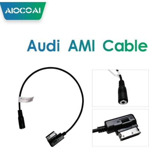 Interface AMI MMI to 3.5mm Female Jack audio AUX Adapter Cable For Audi Carplay box