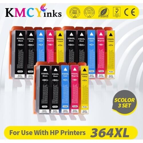 KMCYinks Compatible Ink Cartridge Replacement for HP 364 XL Photosmart 5510 5515 5520 7520 B109a 6510 Deskjet 3070A 7510 Printe