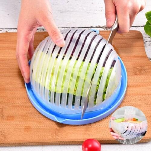 Kitchen Accessories Creative Salad Cutting Bowl Vegetable Fruit Machine kitchen Gadgets Salad Cutting Bowl Tools