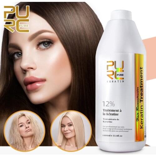Hair treatment 12% formalin new arrived hair straightener brazilian keratin 1000ml x 2 bottles hair care products free shipping