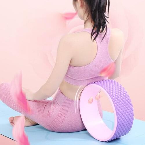 Fitness Yoga Wheel Home Gym Comfortable Pose Massager Circle Exercise Equipment Roller Back Stretching Pilates Abdomen