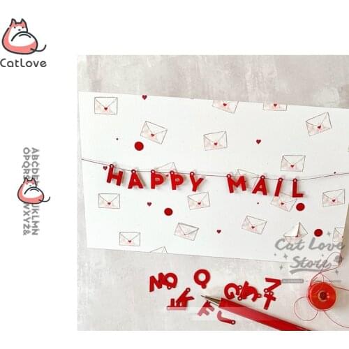 Alphabet Pendant Metal Cutting Dies Scrapbooking Stencil Die Cuts Card Making DIY Decorative Craft Embossing New Dies For 2020