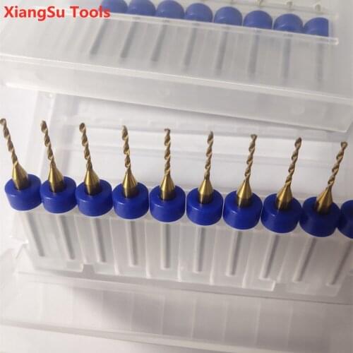 D0.25 to D2.0mm Micro Carbide Twist PCB Drill Bit HRC45 2 Flutes CNC Machine For Wood Plastic Copper Iron Working Cutting Tools
