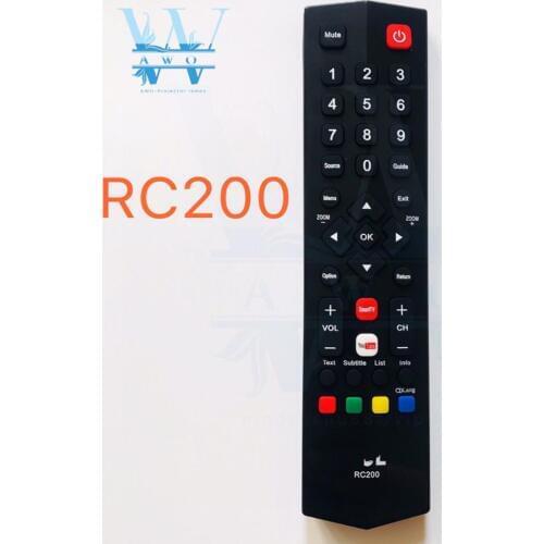 NEW 1PCS RC200 Universal Remote Controller Replacement For TCL Smart TV LCD LED Wireless Controller Remote High Quality