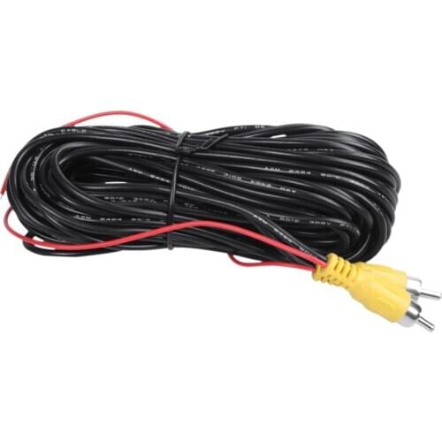 Reverse Rear View Parking Camera Video RCA Extension Cable Car Wire, 10 m