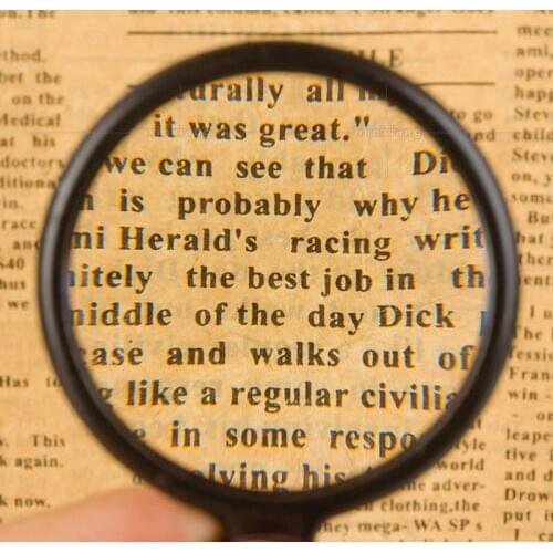 8X 50mm mini Magnifiers Portable Jewelry Loupe Foldable PU material Reading Magnifying Glass Lens Pocket Magnifier Size:128