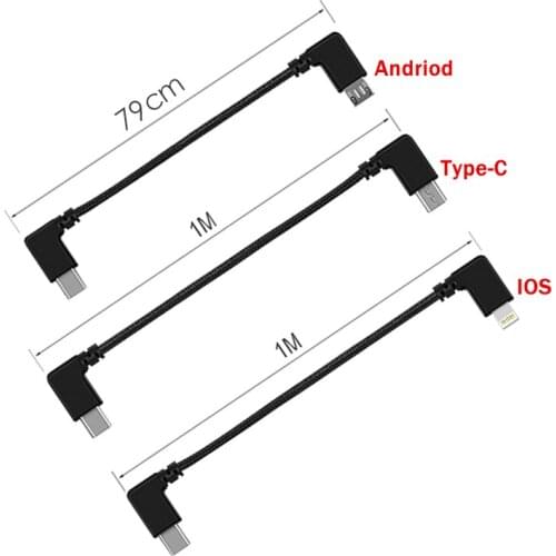 SALE FPV Goggles Data Connected Adaper Cable Wire IOS/Android/Type-C for FPV Goggles V2 RC Racing Drone DIY Accessories Parts