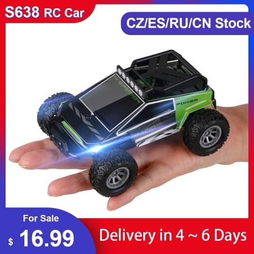 S638 RC Cars Mini Remote Control Car for Kids 2.4GHz 1:32 RC Car With LED Light 20KM/H High Speed High Quality Racing Car Toys