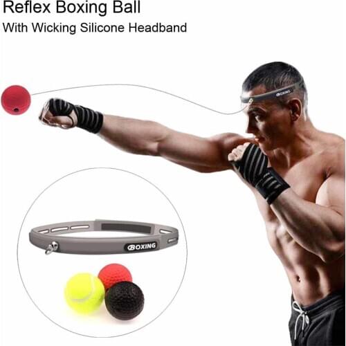 Speed Punch Boxing Reflex Ball Head Band Fighting Speed Training Punch Fight Ball Exercise Equipment Sports Muay Tai MMA Ball
