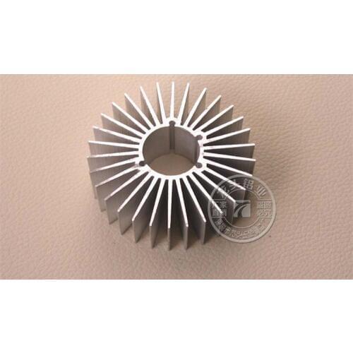 LED aluminum alloy sunflower radiator 10W round tube lamp radiator 60*20*10~100mm profiles can be customized aluminum heatsink