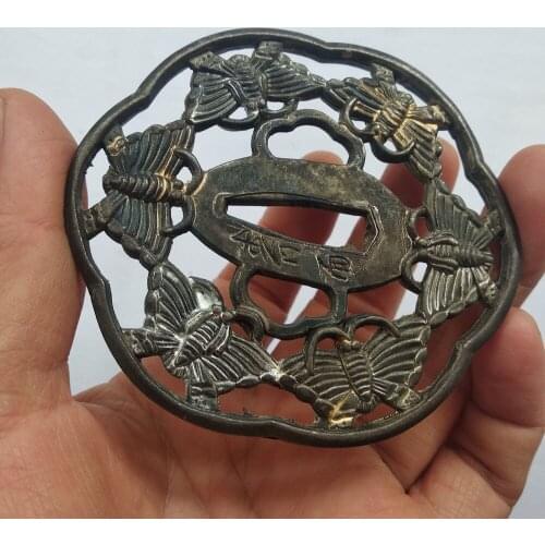 Nice Forged fitting Accessory Tsuba case part for Japanese Samurai Katana sword saber broadsword