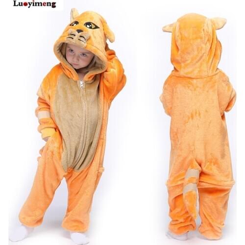 Winter Boys Girls Kigurumi Unicorn Blanket Sleepers Animal Cat Onesie Kids Pajamas For Children Jumpsuit Pijamas Baby Costumes
