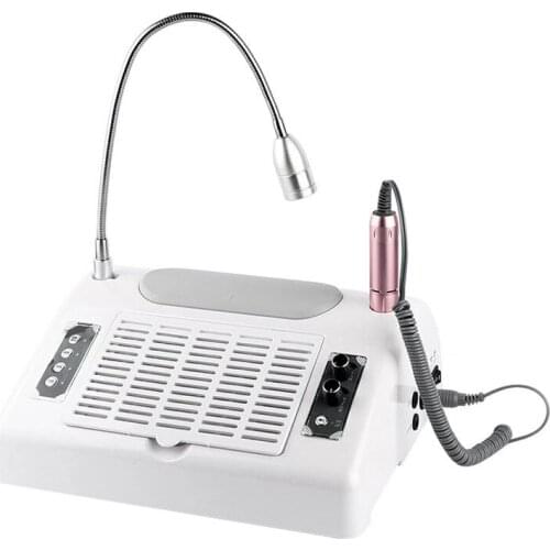 5 In 1 Newest Nail Art Salon Equipment With Nail Lamp Nail Vacuum Cleaner Nail Dust Collector Nail Drill For Manicure Machine