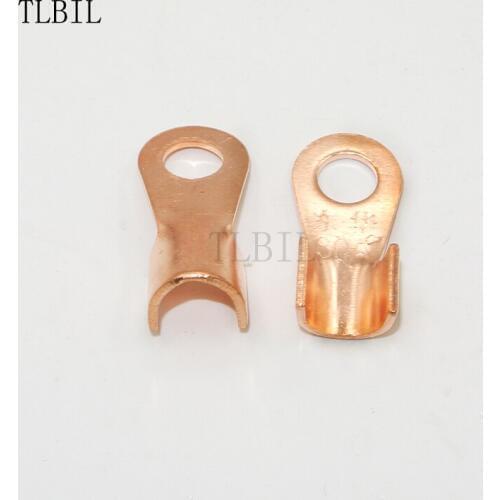 500Pcs OT-50 60A 6.2 8.2mm Open Copper Battery Crimp Terminal Wire Lugs Ring