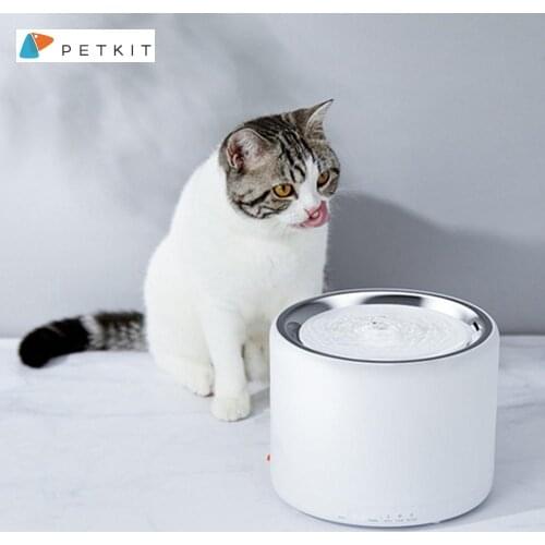 PETKIT Cat Water Fountain Stainless Steel 1.35L Automatic Pet Water Fountain with LED Auto-Shut Off Pump Cat Water Dispenser